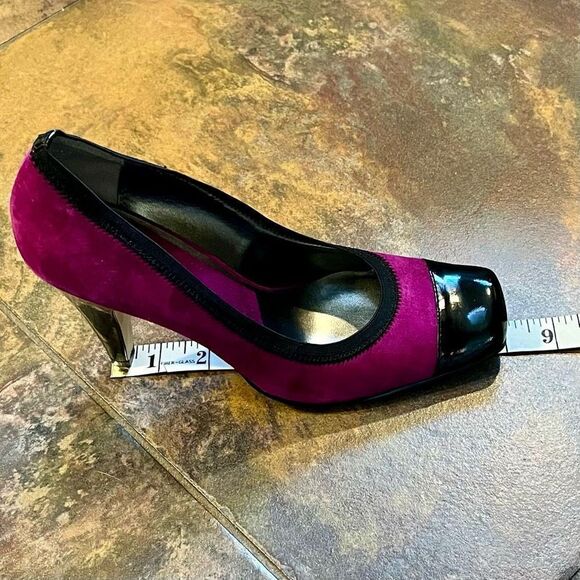 Nine West Wndakin Purple Black High Heels 7.5 - Picture 12 of 14